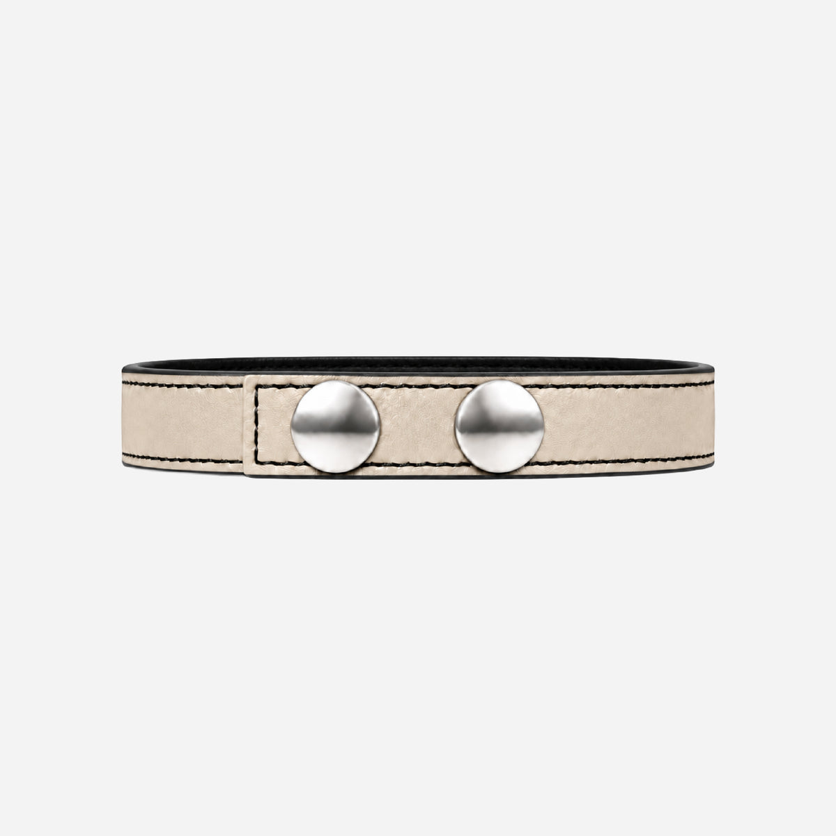 IVORY LEATHER BRACELET (SLIM)