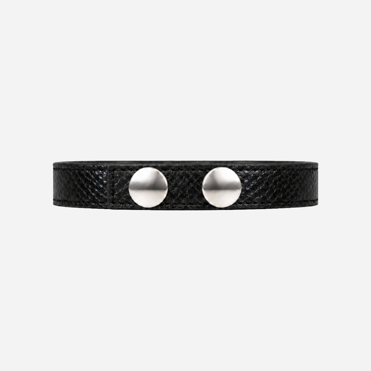 BLACK SNAKESKIN BRACELET (SLIM)