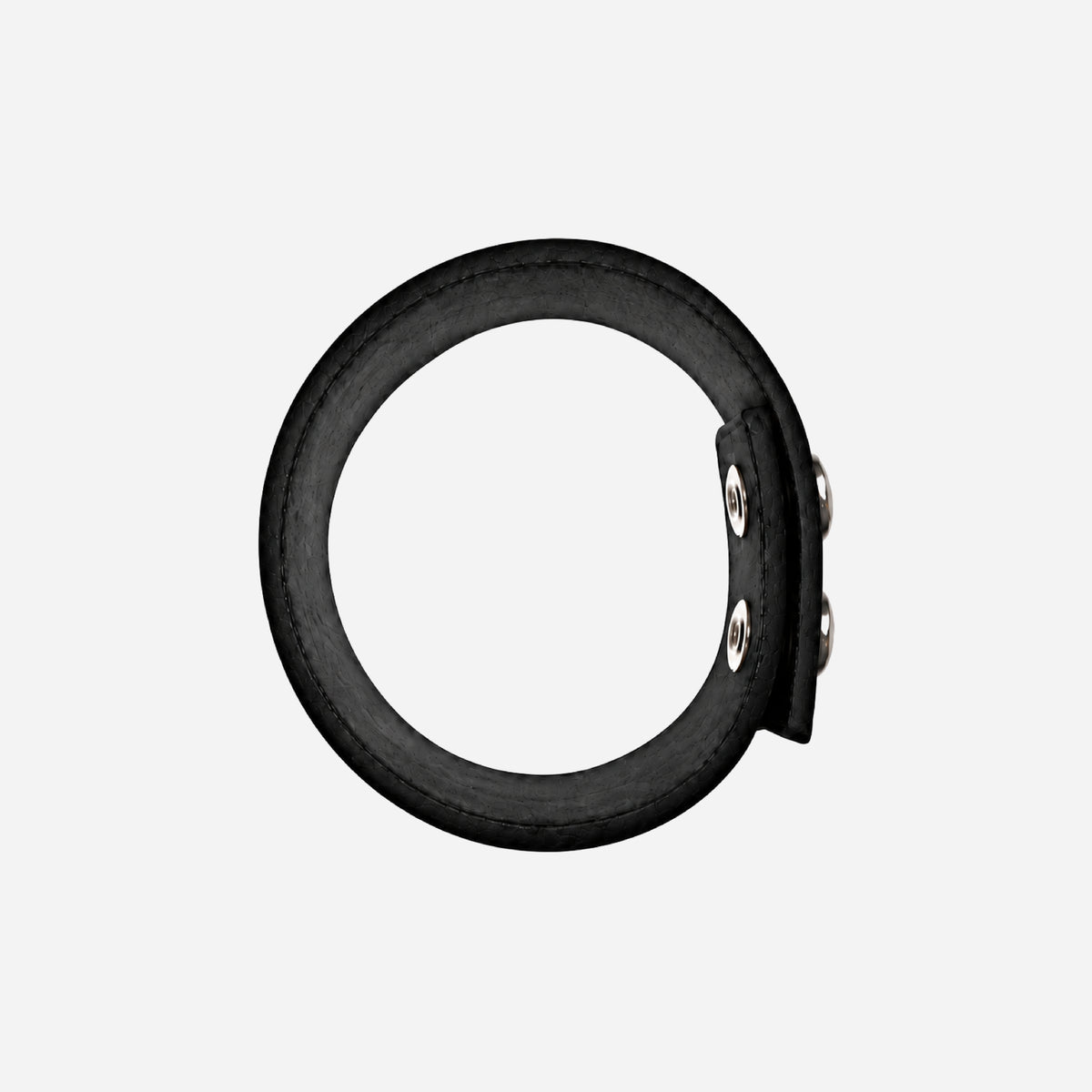 SILVER LEATHER BRACELET (WIDE)